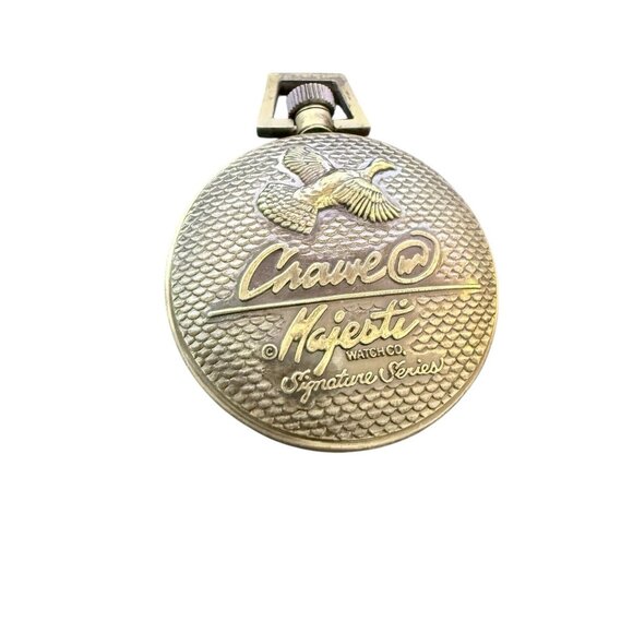 Phillip Crowe Majesti Co. Men’s Pocket Watch With Brown Leather Carrying Case - Picture 9 of 12